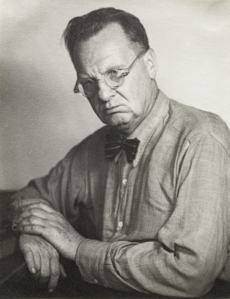 Foto: schwarz-weiß: Porträt Willi Baumeister, 1945