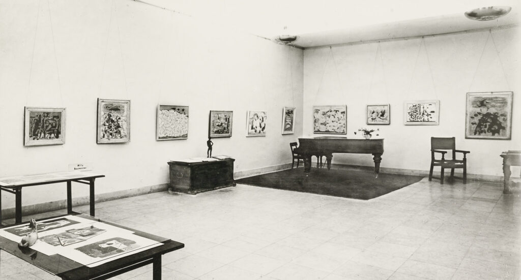 Raumansicht einer Ausstellung, Galerie Hanna Bekker vom Rat, Frankfurt am Main