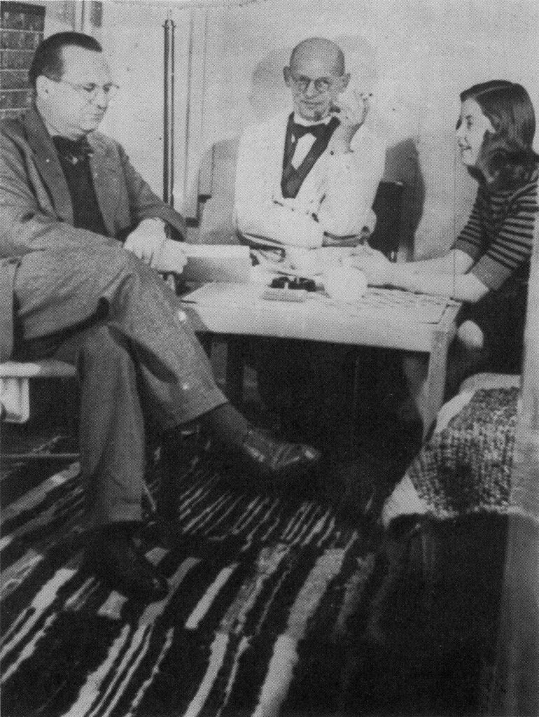 Willi Baumeister mit Oskar und Karin Schlemmer in Wuppertal