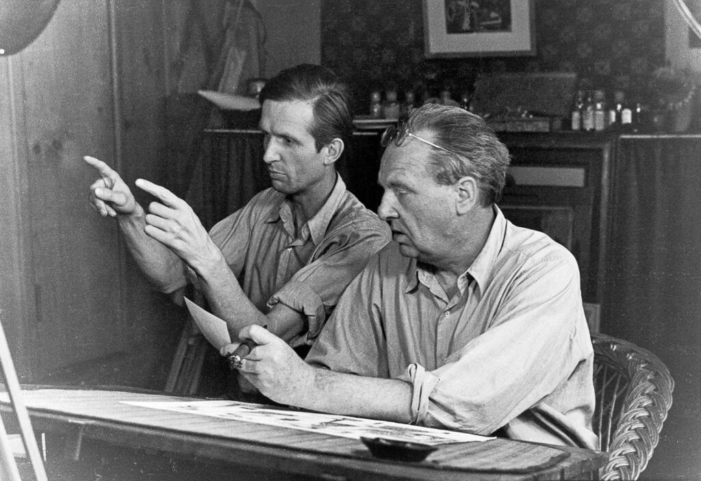 Gerhardt Fietz und Willi Baumeister, Bayern, Schlederloh, Sommer 1927