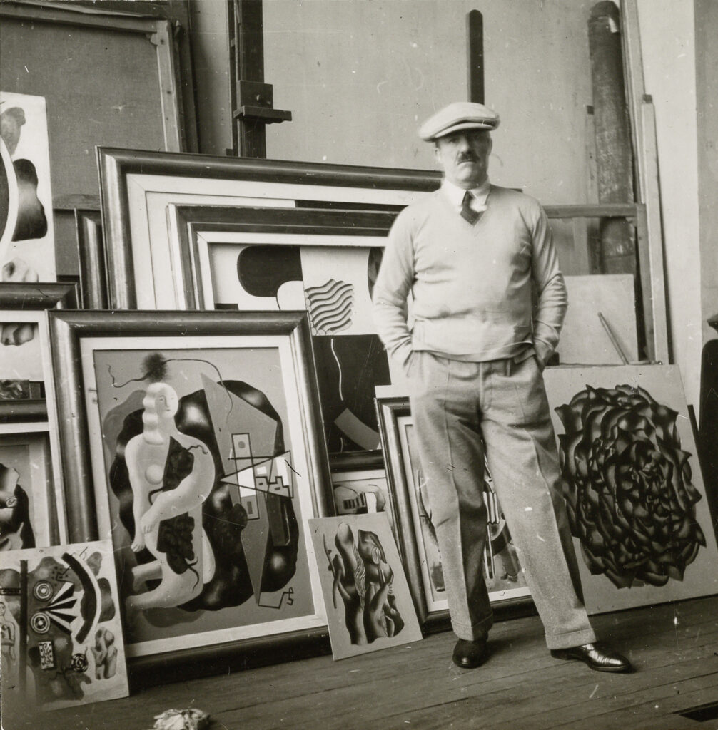 Fernand Léger in seinem Atelier im Paris