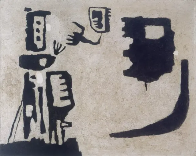 GALLERY WEEKEND BERLIN @kunsthandelwolfgangwerner 1-3 MAY 2026 - KUNSTHANDEL WOLFGANG WERNER BREMEN / BERLIN - AUSSTELLUNGSERÖFFNUNG: Freitag, 1. Mai, 18-21 Uhr; Sonnabend, 2. Mai, 11-18 Uhr und Sonntag, 3. Mai, 11-18 Uhr.
📸 Willi Baumeister: Afrikanische Geister, 1949, Öl mit Kunstharz, Spachtelkitt auf Hartfaserplatte, 65 x 81 cm.
#galleryweekend#kunsthandelwolfgangwerner#berlin#bremen#willibaumeister