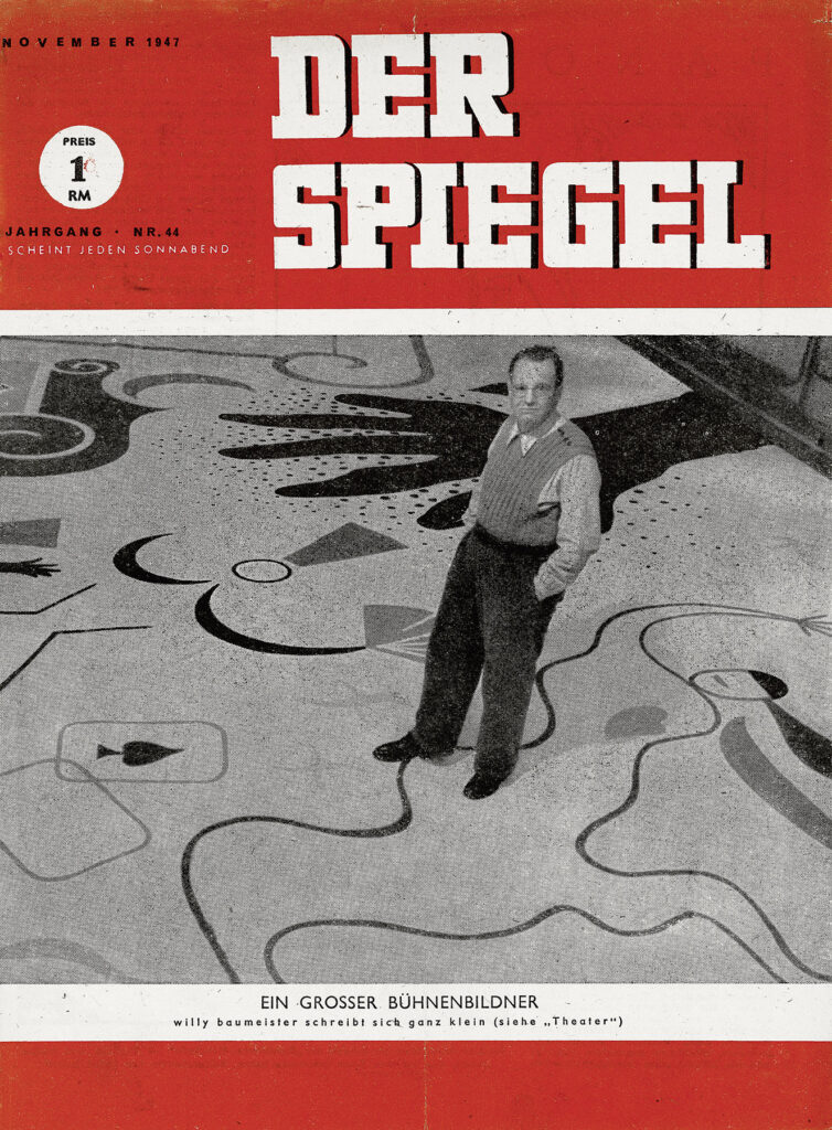 Titelblatt des Wochenmagazins "Der Spiegel" mit Willi Baumeister