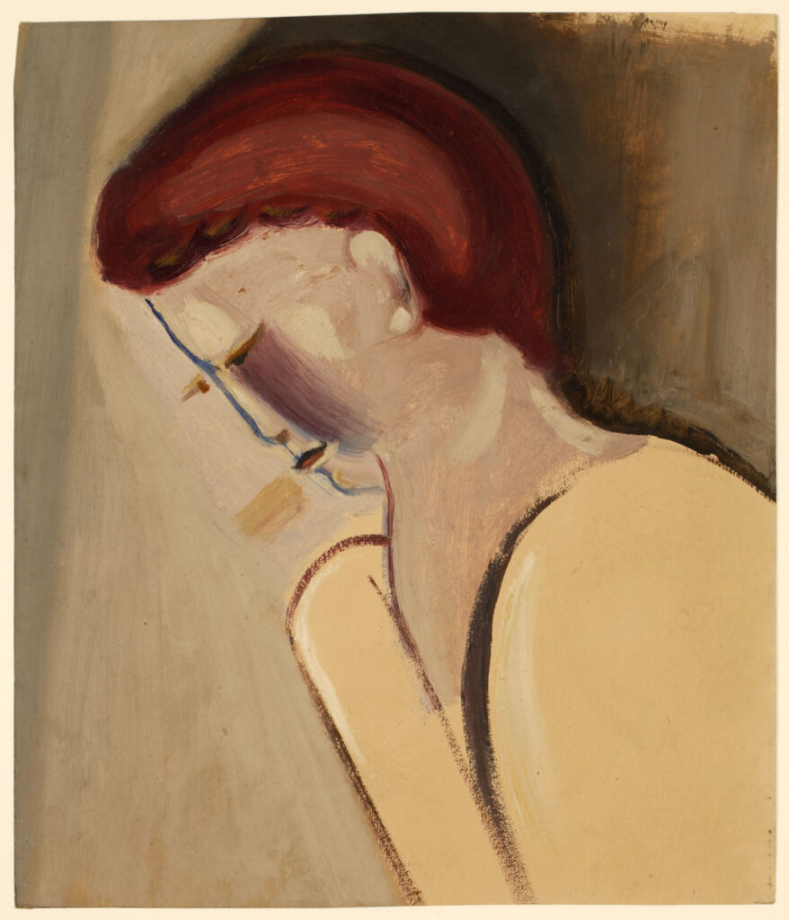 Gemälde von Willi Baumeister: Mädchenkopf (BB-0125)