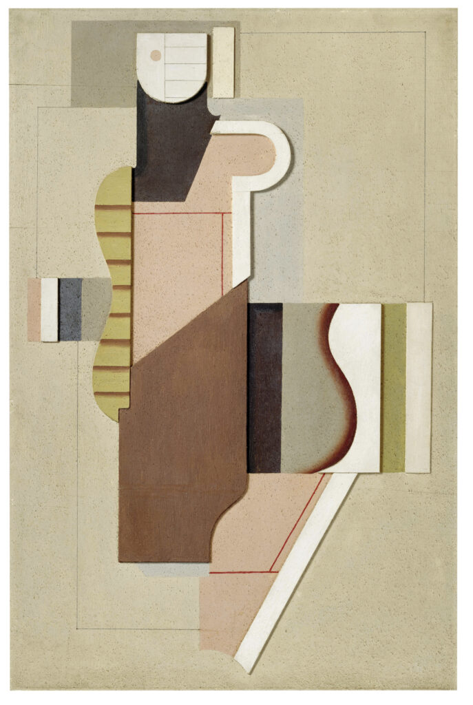 Gemälde von Willi Baumeister: Mauerbild schwarz-rosa (BB-0224)