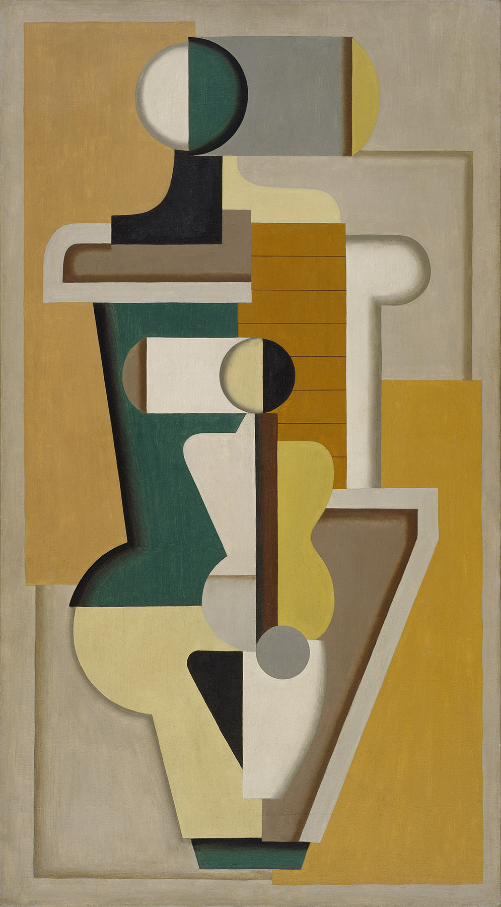Gemälde von Willi Baumeister: A I Orange-Grün