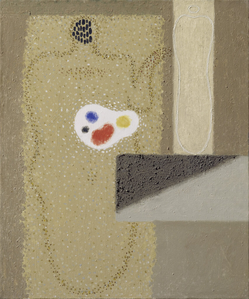 Gemälde von Willi Baumeister: Maler mit Palette