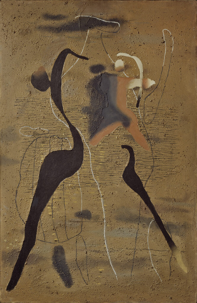 Gemälde von Willi Baumeister: Schreitende Figur (überarbeitet) (BB-0548)