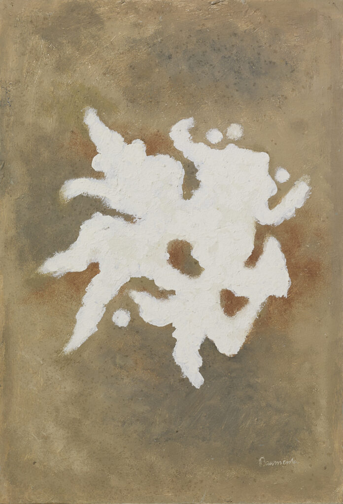 Gemälde von Willi Baumeister: Fußballspieler (weiß)