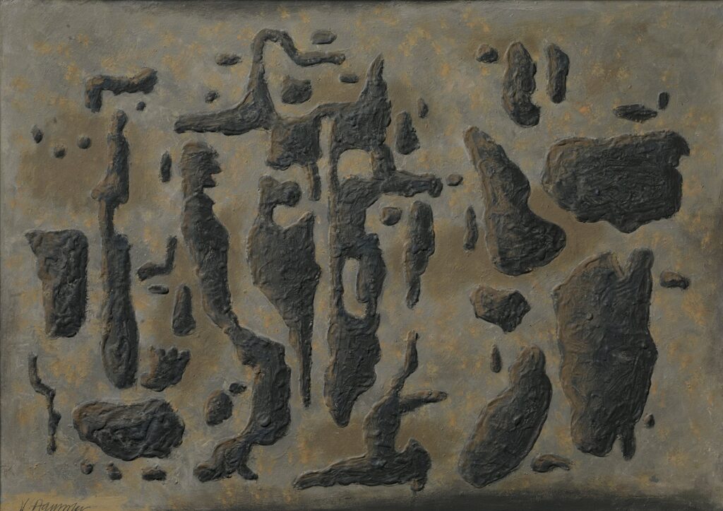 Gemälde von Willi Baumeister: Gilgamesch und Enkidu (BB-1142)