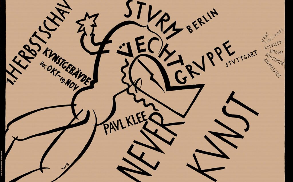 Plakat zur "1. Herbstschau Neuer Kunst"