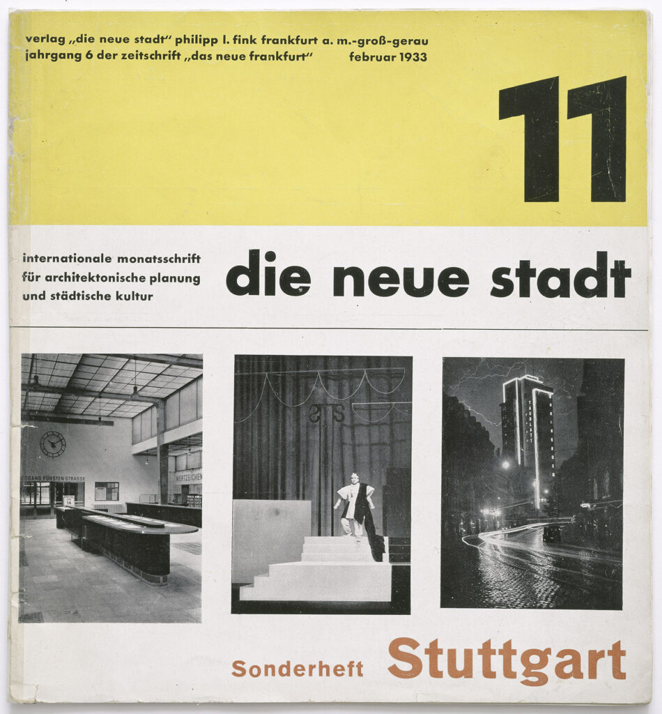 Fabiges Titelblatt des Sonderheftes "die neue stadt" 