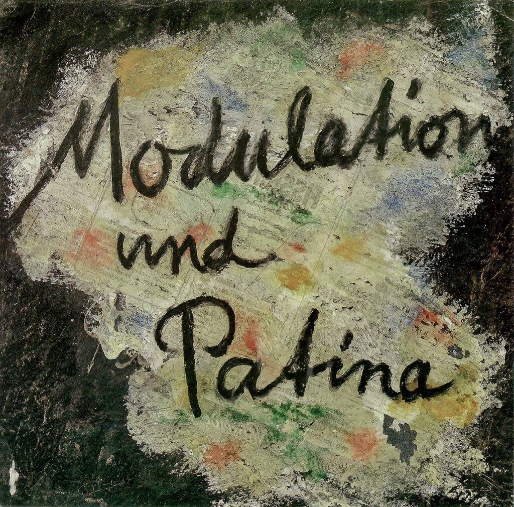 Farbiger Titelblattentwurf zu "Modulation und Patina"