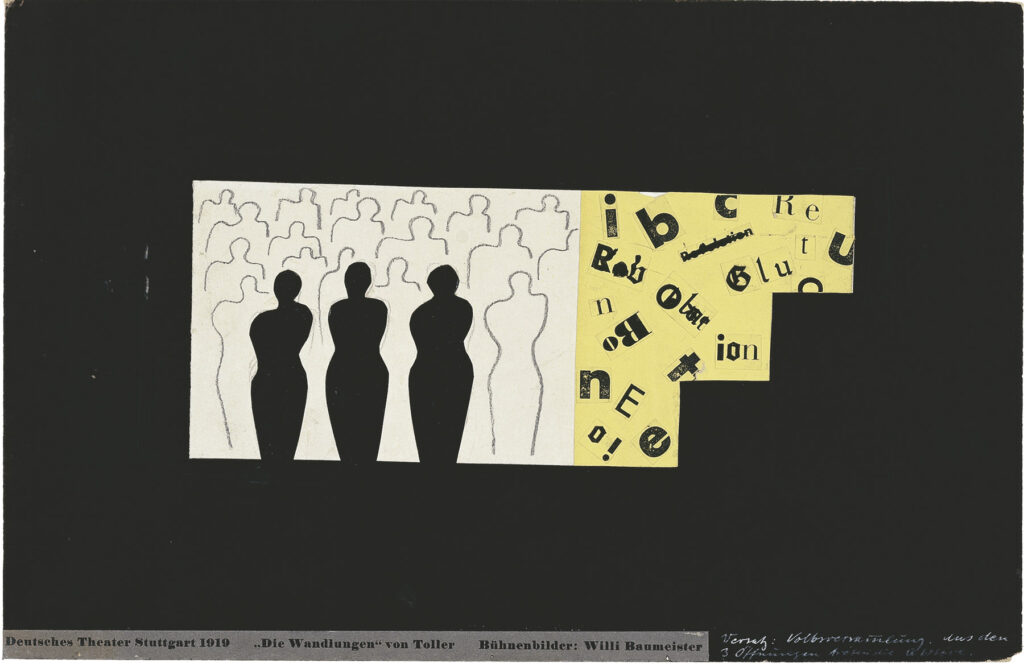 Bühnenentwurf zu "Die Wandlung" von Ernst Toller