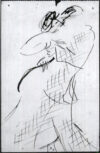 Zeichnung von Willi Baumeister: Tanzendes Paar (WVZ-0020B)