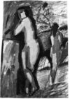 Zeichnung von Willi Baumeister: Weibliche Akte (WVZ-0031)