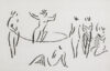 Zeichnung von Willi Baumeister: Seilspringende (WVZ-0032)