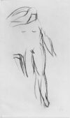 Zeichnung von Willi Baumeister: Weiblicher Akt