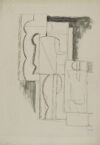 Zeichnung von Willi Baumeister: Drei gestaffelte Figuren (WVZ-0055)