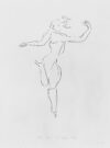 Zeichnung von Willi Baumeister: Tänzerin (WVZ-0250)