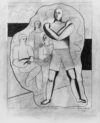 Zeichnung von Willi Baumeister: Sportler in Ruhe (WVZ-0307)