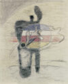 Zeichnung von Willi Baumeister: Fußballspieler (WVZ-0482)