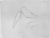 Zeichnung von Willi Baumeister: Springer mit Spiegelung. Skizze (WVZ-0503)
