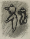 Zeichnung von Willi Baumeister: Tänzer und Tänzerin (WVZ-0514)