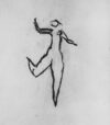 Zeichnung von Willi Baumeister: Tänzerin. Skizze (WVZ-0515)