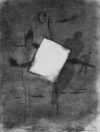 Zeichnung von Willi Baumeister: Figur mit weißem Rechteck (WVZ-0597)