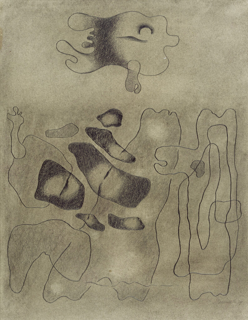 Zeichnung von Willi Baumeister: Eidos (WVZ-0714)