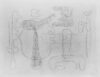 Zeichnung von Willi Baumeister: Callot-Figuren (WVZ-0751)