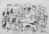 Zeichnung von Willi Baumeister: Figurenlandschaft (WVZ-0768)