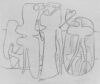 Zeichnung von Willi Baumeister: Afrikanischer Tanz (WVZ-0810)
