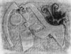 Zeichnung von Willi Baumeister: Gilgamesch VIII (Variante) (WVZ-0947)