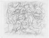 Zeichnung von Willi Baumeister: Sturm XVII - The Tempest XVII (WVZ-1265)