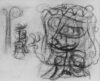 Zeichnung von Willi Baumeister: Märchen (WVZ-1450)