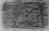 Zeichnung von Willi Baumeister: Ischtar und Gilgamesch (WVZ-1454)