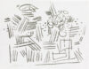 Zeichnung von Willi Baumeister: Ritzfiguren (WVZ-1625)