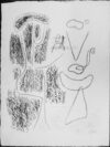 Zeichnung von Willi Baumeister: Linienfiguren im Dialog (WVZ-1626)