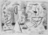 Zeichnung von Willi Baumeister: Ritzfiguren (WVZ-1936)
