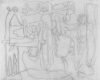 Zeichnung von Willi Baumeister: Kreuzigung (WVZ-2152A)
