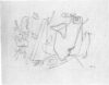 Zeichnung von Willi Baumeister: Faust schwebend. Skizze (WVZ-2196)