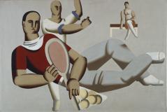 Willi Baumeister:  Tennisspieler liegend (1929)