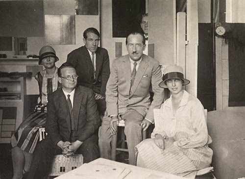 Im Atelier von Piet Mondrian, Paris 1926