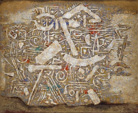 Willi Baumeister: Azteken-Paar (1948)