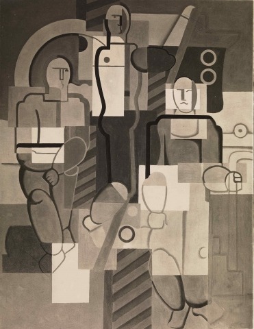 Willi Baumeister: Drei Monteure (1929)