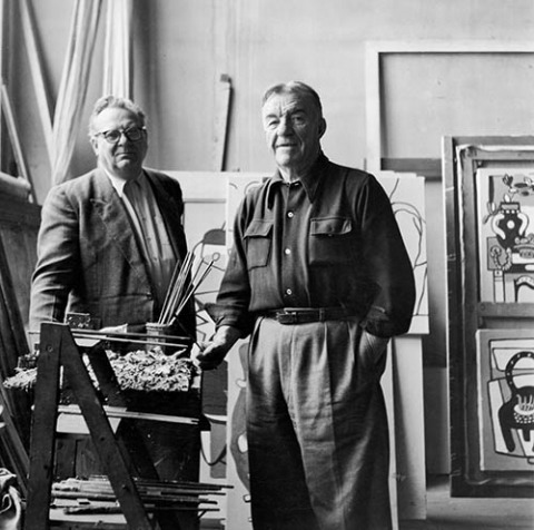 Willi Baumeister mit Fernand Léger, 1949