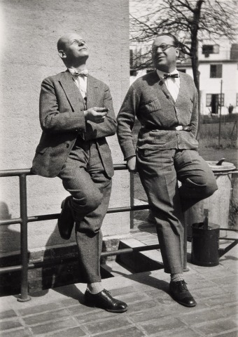 Oskar Schlemmer und Willi Baumeister 1929 in Frankfurt am Main